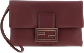 Fendi Nappa Leather Mamma Uette Pouch With Chain Bags