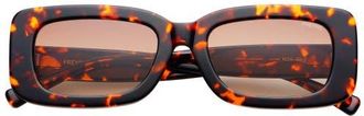 Freyrs Eyewear Noa Rectangular Sunglasses in Tortoise at Nordstrom