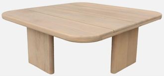 Sweeek Mesa De Centro Para Jard&iacute;n Cuadrada De Madera De Acacia, 70cm