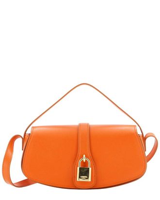 Celine Celine Orange Calfskin Smooth Leather Tabou Clutch Crossbody, Never Carried (Authentic Pre-Loved)