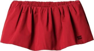 Miu Miu Minigonna - Rosso