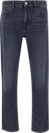 BOSS Jeans cinque tasche con applicazione logo - Blu