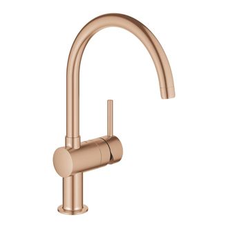 GROHE Mezclador Monomando De Lavabo Minta 32917 Oro Rosa Brillante Cepillado