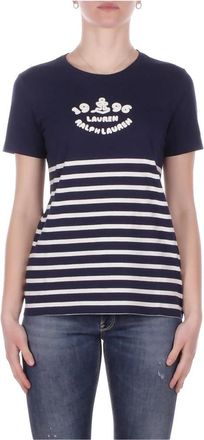 Ralph Lauren T-Shirts - Dames - T-shirts - Blauw - L - Tops