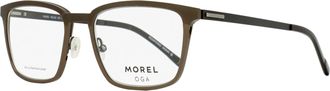 MOREL Mens Oga Arvika Eyeglasses 10205O MG12 Brown/Black 56mm