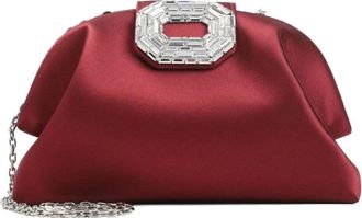 Amina Muaddi Mujer, Bolsos, Rojo, Talla: ONE Size