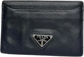Prada Pre-owned Vintage Kaarthouder - unisex - Vintage Accessoires - Zwart - ONE Size - Leer - Vintage