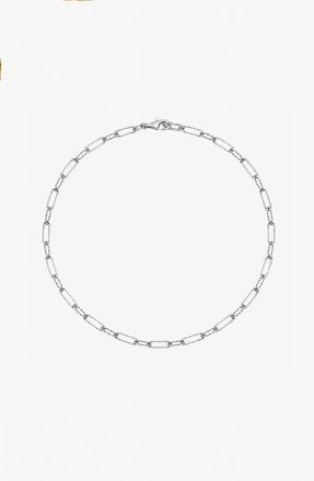 Yoj Molten Link Chain Necklace In Silver at Nordstrom