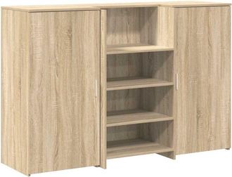 vidaXL Mostrador de recepción roble sonoma 155x50x103,5 cm Vidaxl