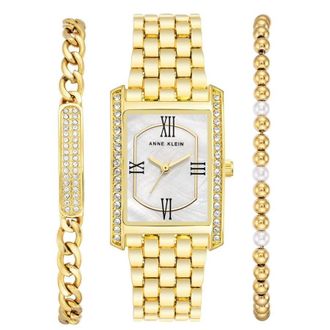 Anne Klein Classic White Dial Ladies Watch AK/3990WRST