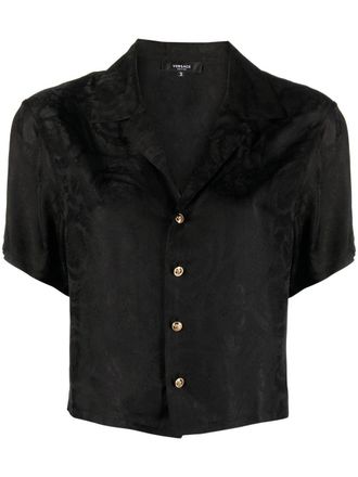 Versace Pyjamatop met Barocco jacquard - Zwart