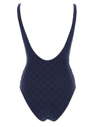 Gucci GG Weave One-Piece Swimsuit - Blue