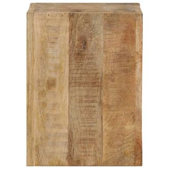 Berkfield Home Stool 40x30x40 cm Solid Wood Mango in Brown | Size: 40 x 30 x 40 cm