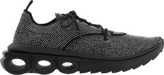 Ferragamo Nima Rhinestone Gancini Sneakers, Size 10.5