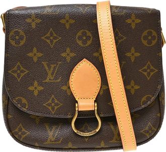 Louis Vuitton Saint Cloud Monogram Canvas Brown Canvas Handbag (Pre-Owned)