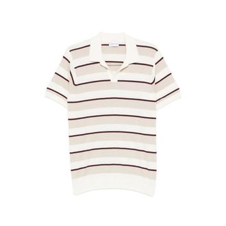 Scaglione Striped-pattern Polo Shirt