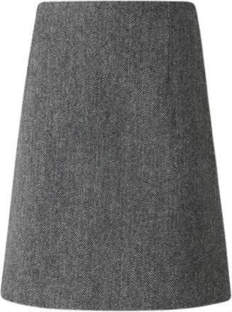Max Mara Weekend MAX Mara Skirts Grey - Dames - Korte rokken - Grijs - 2XS - Wol - Rokken