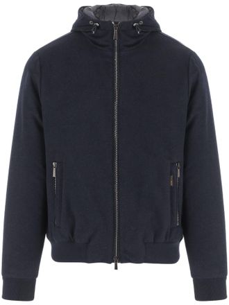 Moorer Boudin Quilted Navy Jacket with Goose Down Filling