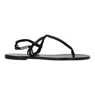 Isabel Marant Schoenen, Dames, Zwart, 38 EU, Leer, Leren slippers