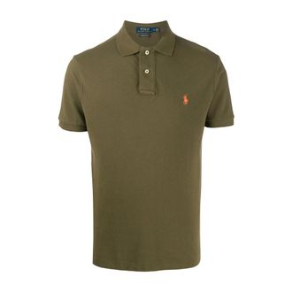 Polo Ralph Lauren Polo Shirts, male, Green, Size: 2XL Iconic Mesh Polo