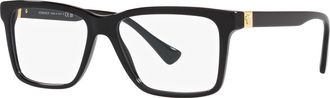 Versace Demo Rectangular Mens Eyeglasses VE3328F GB1 56