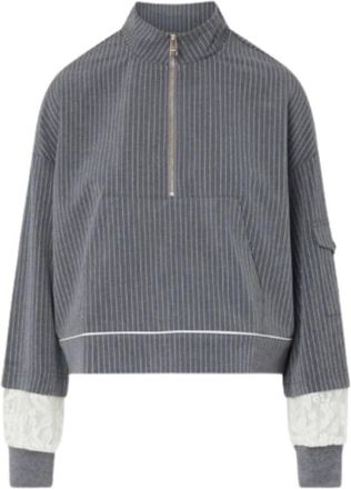 Liu Jo Felpa con zip - - Sweatshirts & Hoodies - Donna - Grigio - XL