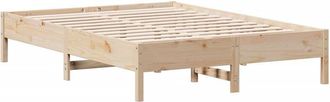 vidaXL Estructura de cama sin colchón madera de pino blanca 140x200 cm Vidaxl