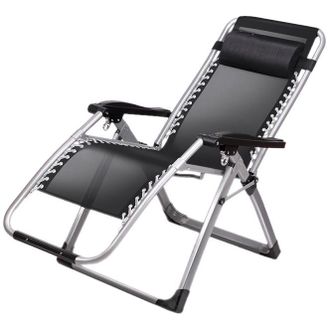 OEM Silla De Jard&iacute;n Con Gravedad, Silla De Playa, Silla De Camping Con Almohada Reposacabezas