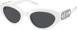 Michael Kors Zonnebril - Dames - Zonnebrillen - Wit - 53 MM - Accessoires