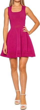SIMKHAI Lottie Mini Dress In Bougainvillea