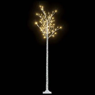 vidaXL &Aacute;rbol De Navidad Led Blanco C&aacute;lido Sauce Interior Exterior 2,2m Vidaxl