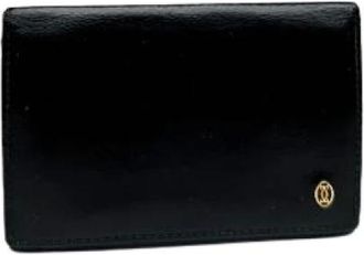 Cartier Pre-owned Wallets, female, Black, Size: ONE SIZE Pre-owned Vintage Leather Wallet
