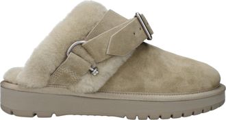 Burberry pantoffels en klompen voor dames Su&egrave;de groen/jager