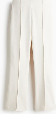 H&M Ausgestellte Hose mit Bügelfalten - Beige