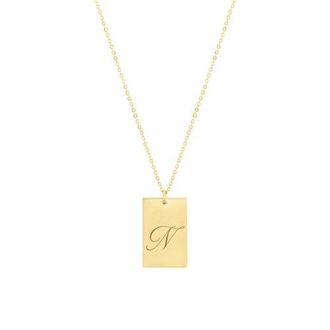 Set & Stones Stella Initial Necklace in Gold /N at Nordstrom, Size 20