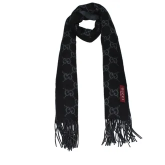 Gucci Herrens Schals Kaschmir Grau/Schwarz