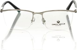 Frankie Morello Clubmaster Metalen Frame Bril - Heren - Brillen - Zwart - ONE Size - Accessoires