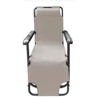 Trade Shop Trade Shop Traesio - Sdraio Sedia Lettino Relax Prendisole Da Spiaggia Giardino Pieghevole Crema 285003