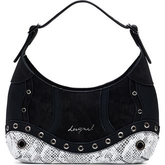 Desigual Two Tone Shoulder Bag in Black at Nordstrom