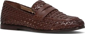 Frye Faith Woven Penny Loafer in Dark Brown at Nordstrom, Size 6.5