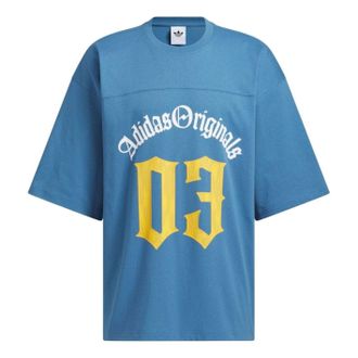 adidas Oversized Fit T-Shirt Asia Sizing Blue KT3040
