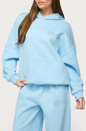 Edikted Pastel Oversize Hoodie in Light-Blue at Nordstrom, Size X-Small