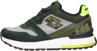 Lotto Tokyo Ginza - Heren - Sneakers - Groen - 42 EU - Leer - Schoenen