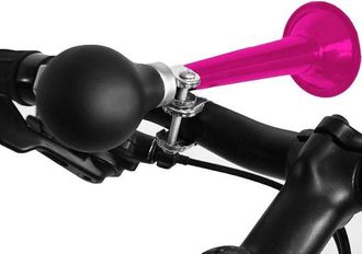 OEM Bocina De Aire Para Bicicleta - Bocina De Presi&oacute;n Para Bicicleta - Seguridad En Bicicleta - Dise&ntilde;o De Sonido &Uacute;nico - 20 Cm De Largo - Rosa