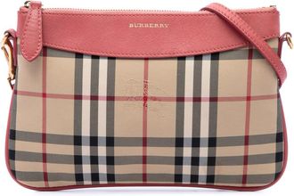 Burberry Pre-owned Burberry Haymarket Check Nylon Peyton Crossbody Ladies D148YFSHCWETL95K