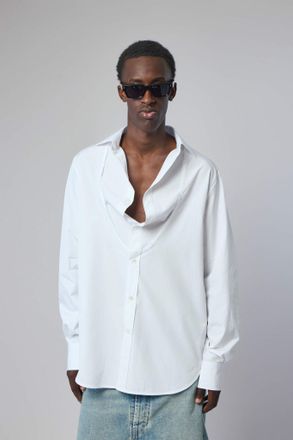 Maison Margiela Folded Collar Cotton Shirt