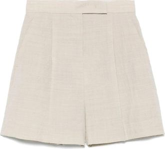 Max Mara Short Shorts - Dames - Korte Broeken - Beige - XS - Korte Broeken