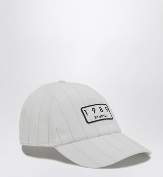 1989 STUDIO White striped 1989 Studio baseball cap