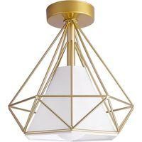 OEM L&aacute;mpara De Techo Industrial Vintage, L&aacute;mpara Colgante De Metal Negro Y Dorado Con Casquillo E27, Ara&ntilde;a Moderna, Para Pasillo, Cocina, Hotel, Restauran