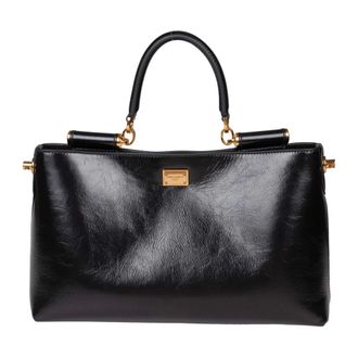 Dolce & Gabbana Dames, Tassen, Zwart, Maat: ONE Size Leer